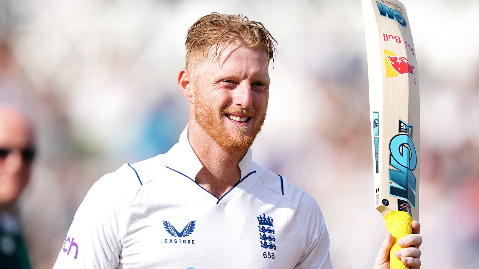 ENGLAND CAPTAIN BEN STOKES IN TEST JERSEY